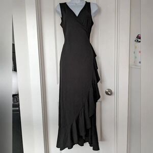 Banana Republic Black Tiered Long Dress Size Small NWT